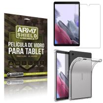 Kit Capa Anti Impacto + Película de Vidro Galaxy Tab A7 Lite 8.7' T220 T225 - Armyshield