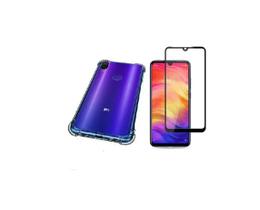 Kit Capa Anti Impacto + Película Vidro 5d Redmi Note 7 Kit Capa Anti Impacto + Película Vidro 5d Redmi Note 7