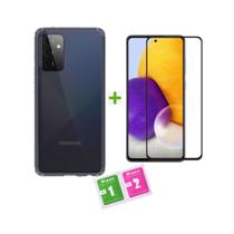 Kit Capa Anti Impacto + Película Vidro 9D Temperado Compatível Samsung Galaxy A72