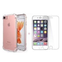 Kit Capa Anti Impacto + Película Vidro Temperado Iphone 6 / 6s Kit Capa Anti Impacto + Película Vidro Temperado Iphone 6 / 6s