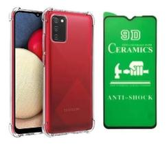 Kit Capa Anti Impacto Samsung Galaxy A03s + Pelicula De Cerâmica 9D Kit Capa Anti Impacto Samsung Galaxy A03s + Pelicula De Cerâmica 9D
