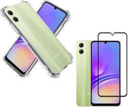 Kit Capa Anti Impacto Samsung Galaxy A05 + Película Vidro 3D
