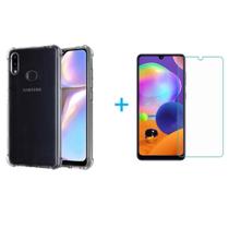 Kit Capa Anti Impacto Samsung Galaxy A10 + Película De Vidro