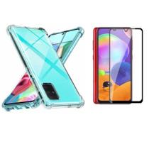Kit Capa Anti Impacto Samsung Galaxy A31 + Película Vidro 3D
