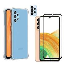 Kit Capa Anti Impacto Samsung Galaxy A33 5G + Película Vidro + Película para Camera