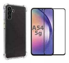 Kit Capa Anti Impacto Samsung Galaxy A54 5G + Película Vidro 3D