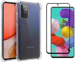 Kit Capa Anti Impacto Samsung Galaxy A72 + Película Vidro 3D