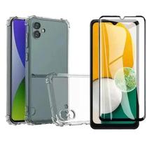 Kit Capa Anti Impactos e Película de Vidro 3d Para Samsung Galaxy A04e
