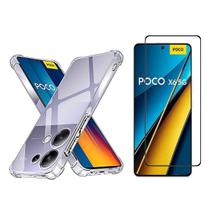 Kit Capa Anti Shock e Película Cêramica P/ Xiaomi Poco X6 5G - Jodda