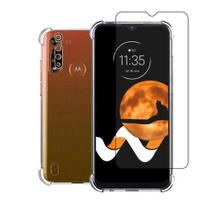 Kit Capa Anti Shock Moto G8 Plus E Pl 9D Vidro E Pl Câmera