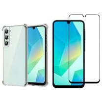 Kit Capa Anti-Shock + Película de Vidro 3D Premium Para Galaxy A16 Kit Capa Anti-Shock + Película de Vidro 3D Premium Para Galaxy A16