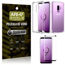 Kit Capa Anti Shock + Película Vidro Curva Premium Samsung Galaxy S9 PLUS - Armyshield