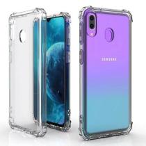 Kit Capa Antichoque samsung Galaxy A10s + Película de Vidro 3D Bordas Pretas A10S