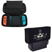 Kit Capa Antipoeira + Case Estojo Nintendo Switch Oled Lite Kit Capa Antipoeira + Case Estojo Nintendo Switch Oled Lite