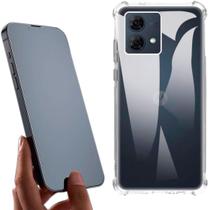 Kit Capa Antiqueda para Moto G84 + Película 3D Privacidade Anti Curioso Kit Capa Antiqueda para Moto G84 + Película 3D Privacidade Anti Curioso