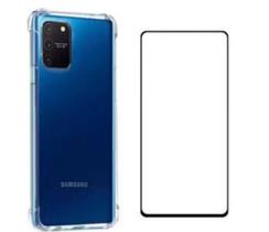 Kit capa antishock + película de vidro para galaxy S10 lite - Infinitteus