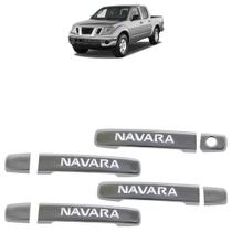 Kit Capa Aplique de Maçaneta Frontier SEL Navara 2007 2008 2009 2010 2011 2012 Cromado