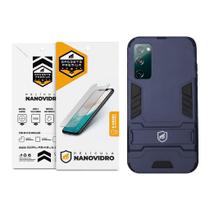 Kit Capa Armor E Pelicula Nano Vidro Samsung Galaxy S20 Fe