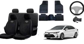 Kit Capa Automotiva Corolla 20-24 com Tapete Personalizado e Volante