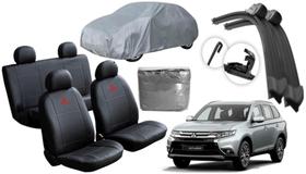Kit Capa Automotiva Sob Medida Outlander 2012 a 2018 + Capa de Cobertura e Limpador Durável Kit Capa Automotiva Sob Medida Outlander 2012 a 2018 + Capa de Cobertura e Limpador Durável