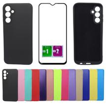 Kit Capa Aveludada Para Galaxy A15 M15 + Pelicula Vidro 3d 9D