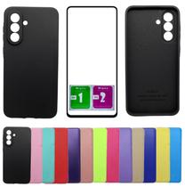 Kit Capa Aveludada Para Galaxy A56 + Pelicula Vidro 3d 9D
