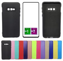 Kit Capa Aveludada Para Galaxy S10e + Pelicula Vidro 3d 9D Kit Capa Aveludada Para Galaxy S10e + Pelicula Vidro 3d 9D