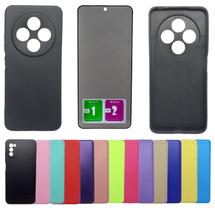 Kit Capa Aveludada Para Redmi 14C + Pelicula Privacidade