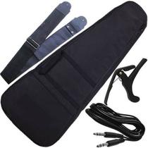 Kit Capa Bag Ultra Resistente Acolchoada Para Violão Folk - JPG