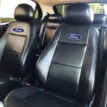Kit Capa Banco Carro Couro Ford Ka Fiesta 4p 2015/2019