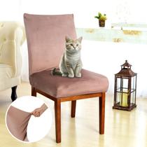 Kit Capa Cadeira Jantar 8 Lugares Em Suede Cobre Kit Capa Cadeira Jantar 8 Lugares Em Suede Cobre