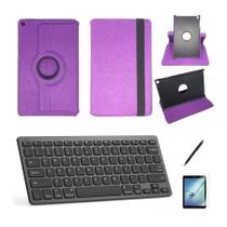 Kit Capa/Can/Pel/Teclado 360 Galaxy Tab S5e SM T725 10.5 Roxo