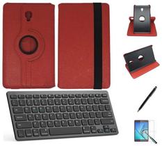 Kit Capa/Can/Pel/Teclado Galaxy Tab S4 - T835 10,5" 360 Vermelho