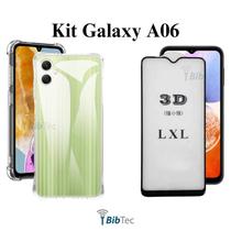 Kit Capa Capinha Anti Impacto + Película 3D de Vidro Para Samsung Galaxy A06