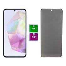 Kit Capa Capinha Anti Impacto Transparente + Película Fosca Privacidade Para Samsung Galaxy M35 5G - LXL