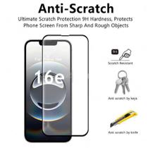 Kit Capa Capinha Antishock P/ Iphone 16E / Película De Vidro 3D 9D
