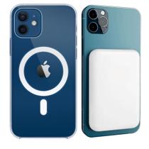 Kit Capa Capinha Carregador Powerbank por Indução Compatível com iPhone 11 12 13 14 Pro Max