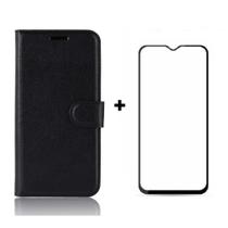 Kit Capa Capinha Carteira Flip para Samsung Galaxy M15 5G + Película de Vidro 3D