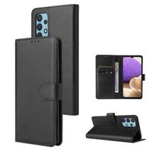 Kit Capa Capinha Carteira Para Moto G22 Flip Case Preta + Pelicula de Ceramica 9D