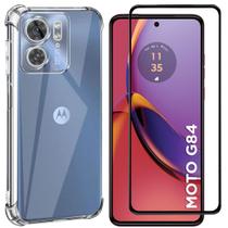 Kit Capa Capinha Case Anti Impacto + Pelicula vidro 3D Anti Shock Compatível Com Motorola Moto G84