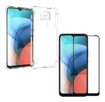 Kit Capa Capinha Case P/ Moto E7 Xt2095-1 + Película de Vidro 3D Kit Capa Capinha Case P/ Moto E7 Xt2095-1 + Película de Vidro 3D