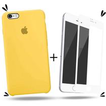 Kit Capa Capinha Case + Película 3D Compatível Com iPhone 6 Plus / 6s Plus