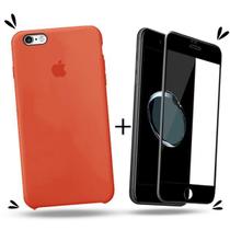 Kit Capa Capinha Case + Película 3D Compatível Com iPhone 6 Plus / 6s Plus - Premium