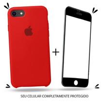 Kit Capa Capinha Case + Película 3D Compatível Com iPhone 7 / 8 / SE 2020 - Premium