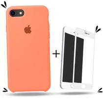 Kit Capa Capinha Case + Película 3D Compatível Com iPhone 7 / 8 / SE 2020 - Premium