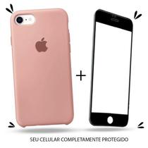 Kit Capa Capinha Case + Película 3D Compatível Com iPhone 7 / 8 / SE 2020 - Premium