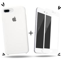 Kit Capa Capinha Case + Película 3D Compatível Com iPhone 7 Plus / 8 Plus