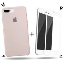 Kit Capa Capinha Case + Película 3D Compatível Com iPhone 7 Plus / 8 Plus