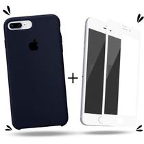 Kit Capa Capinha Case + Película 3D Compatível Com iPhone 7 Plus / 8 Plus