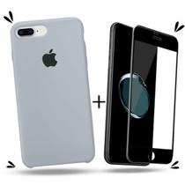 Kit Capa Capinha Case + Película 3D Compatível Com iPhone 7 Plus / 8 Plus